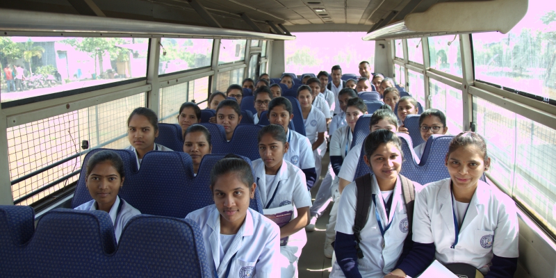 Aadarsh Nursing college Bus